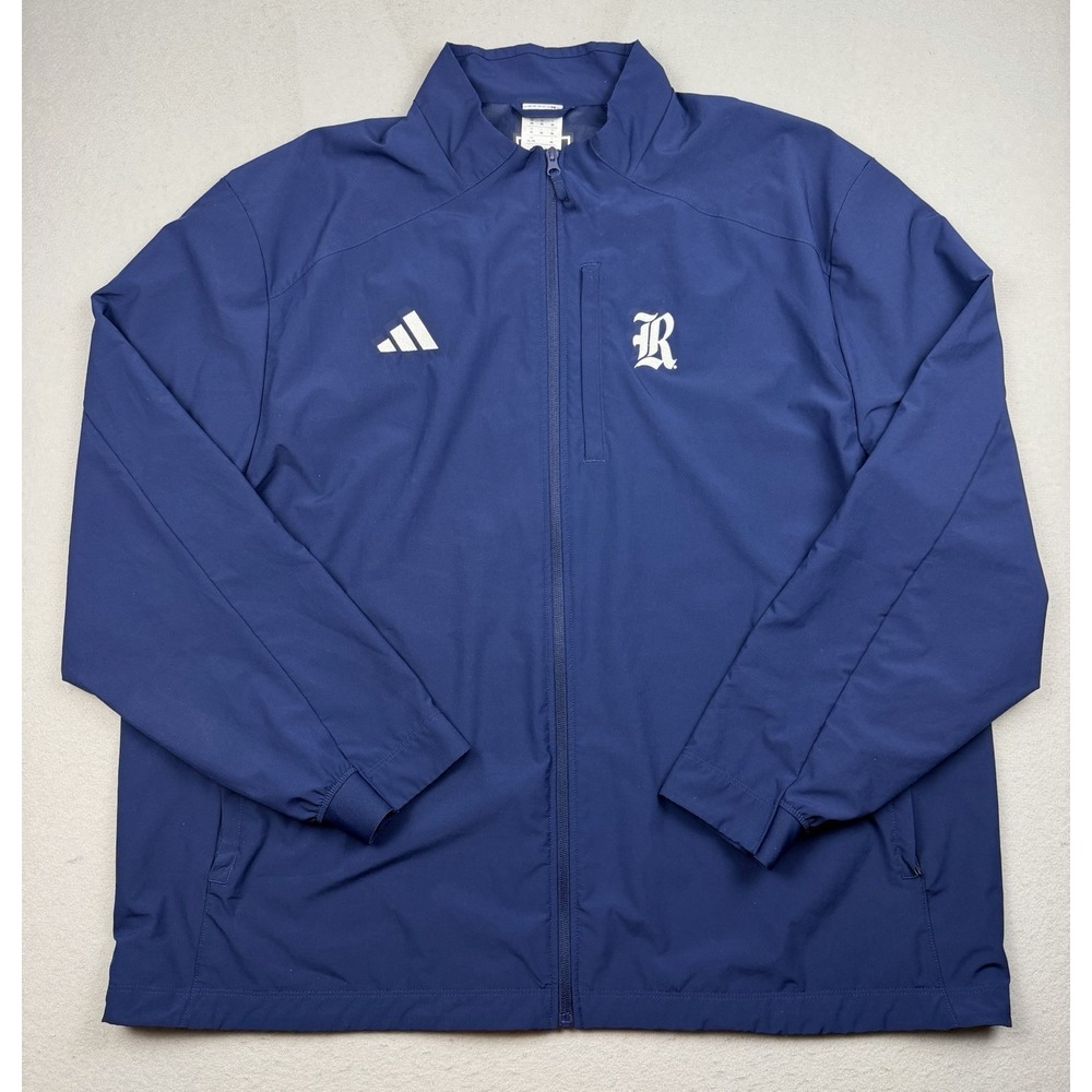 Adidas Rice Owls Team Issued Jacket Men's 2XL Blue Player ID NCAA JN4227